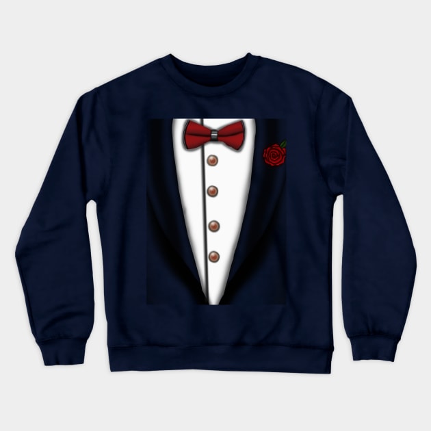 Man's Suit Crewneck Sweatshirt by golden